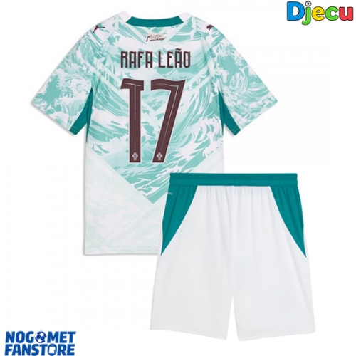 Portugal Rafael Leao #17 Gostujuci Dres za djecu SP 2026 Kratak Rukav (+ Kratke hlače)